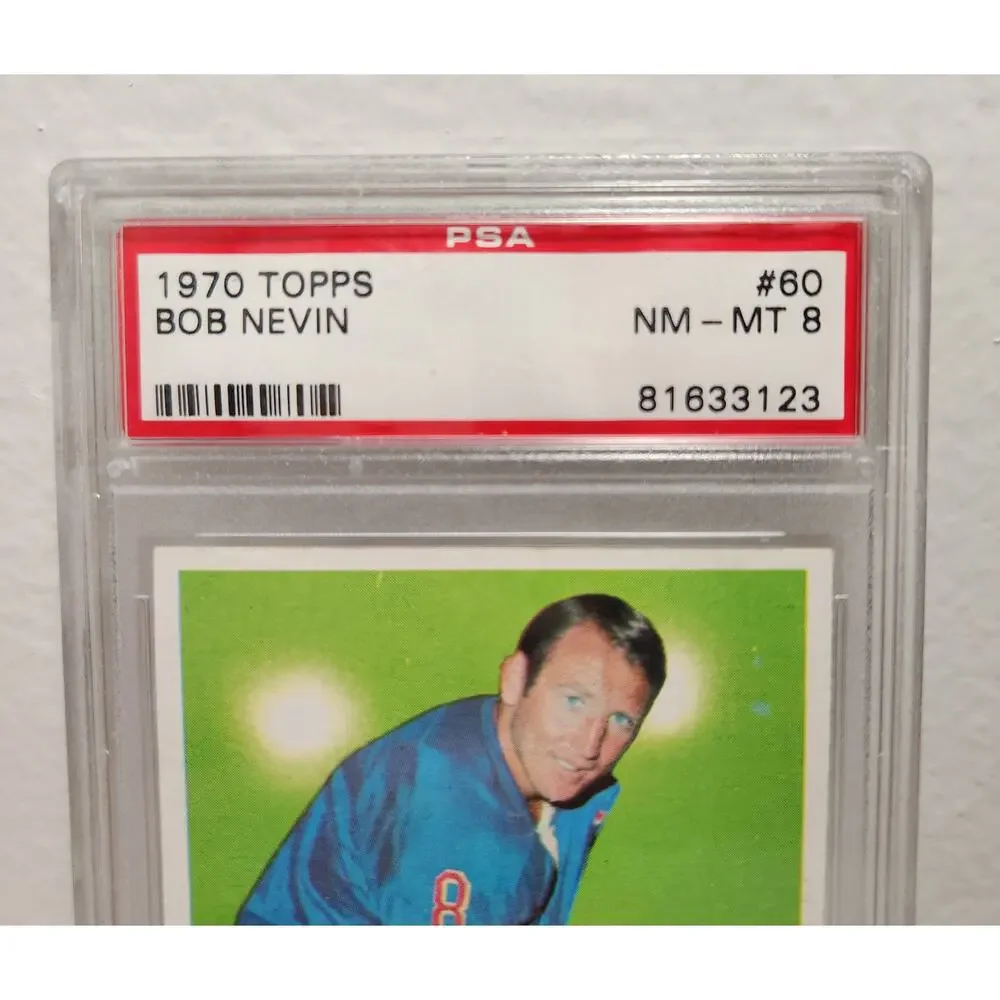 1970 Topps NHL Bob Nevin #60 N.Y. Rangers R, Wing PSA NM-MT 8